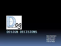 Design Decisions Seraj