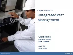 1 Integrated Pest Management