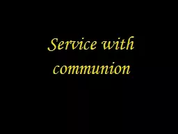 Service  with  communion