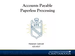 Accounts Payable Paperless Processing