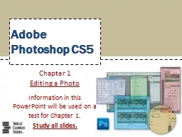 Adobe Photoshop CS5 Chapter 1