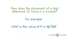 How does the placement of a digit determine its value in a number?