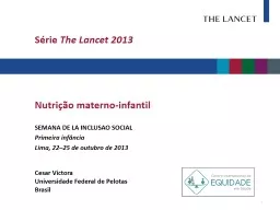 Série  The Lancet 2013 N