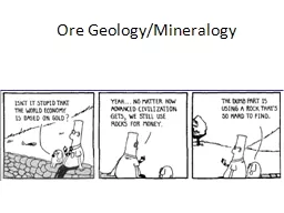 Ore Geology/Mineralogy Franklin-Sterling Hill Zinc deposits