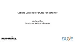 Cabling Options for DUNE Far Detector
