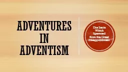 Adventures  in  Adventism