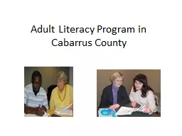 Adult Literacy Program in Cabarrus County
