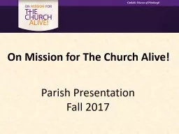 On Mission for The Church Alive!