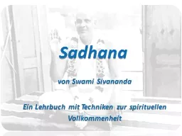 Sadhana von Swami  Sivananda