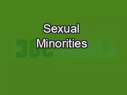 Sexual Minorities & Comparative Politics