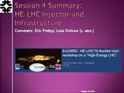Session 4 Summary: HE-LHC Injector and Infrastructure