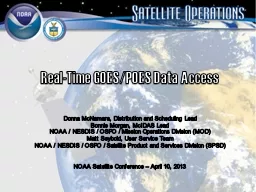 Real-Time GOES/POES Data Access