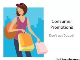 Consumer Promotions Don’t get Duped!