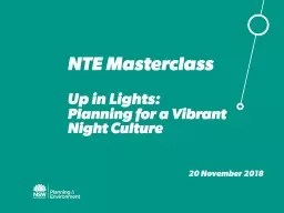 NTE Masterclass Up in Lights: