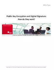 Public Key Encryption and Digital Signature How do the