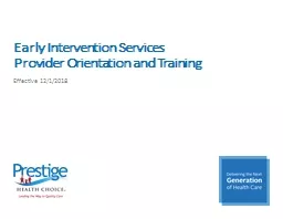 Early Intervention Services