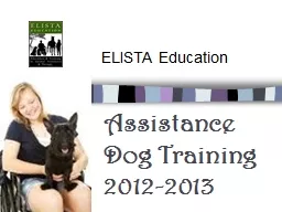 Assistance Dog Training 2012-2013