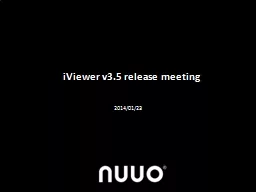 iViewer v3.5 release meeting