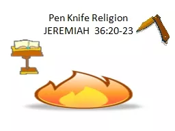 Pen Knife Religion JEREMIAH  36:20-23