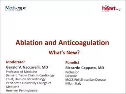Ablation and Anticoagulation