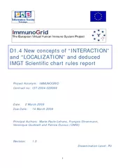 Project Acronym IMMUNOGRID Contract no IST Date  March