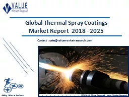 Thermal Spray Coatings Market Size, Industry Analysis Report 2018-2025 Globally