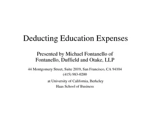 Deducting education expenses