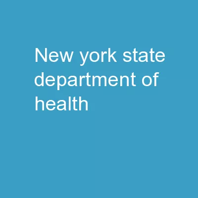 New  York  State  Department of Health