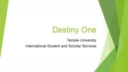 Destiny One Temple University