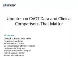 Updates on CVOT Data and Clinical Comparisons That Matter