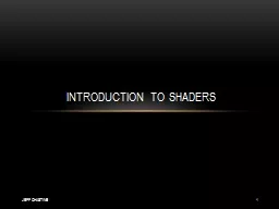 Introduction to  Shaders