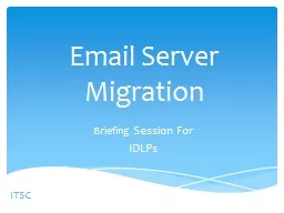 Email Server Migration Briefing