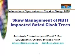 Skew Management of NBTI Impacted Gated Clock Trees