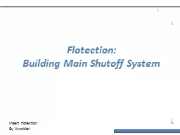 Flotection: Building Main Shutoff System