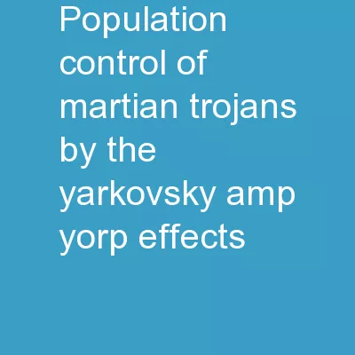 Population Control of Martian Trojans by the Yarkovsky & YORP effects