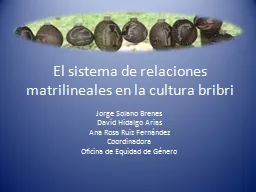 El sistema de relaciones matrilineales en la cultura bribri