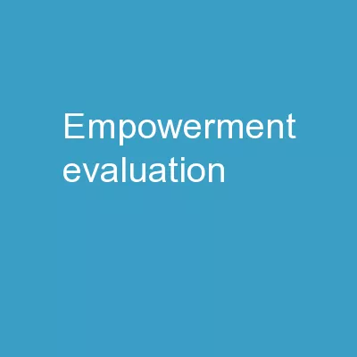 Empowerment   Evaluation