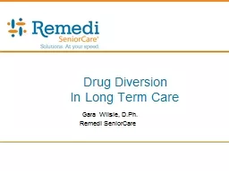 Drug Diversion  In Long Term Care