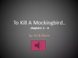 To Kill A Mockingbird.. c
