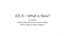 iOS 9 – What is New?