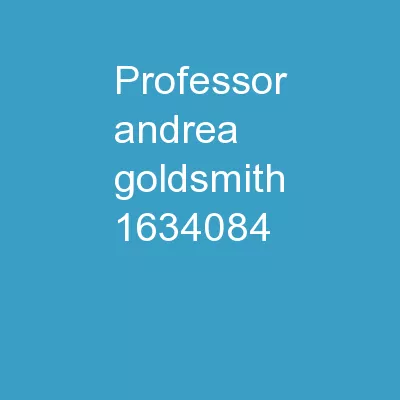 Professor Andrea goldsmith