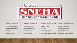 SNEHA INSTITUTES