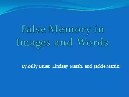 False Memory in Images and Words