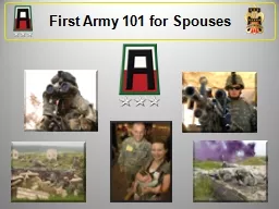 First Army 101 for Spouses