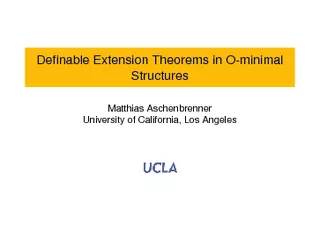 Denable Extension Theorems in Ominimal Structures Matt