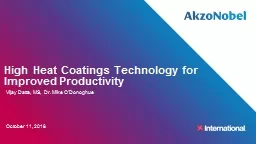 High Heat Coatings Technology for Improved Productivity