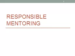 Responsible Mentoring 1 2