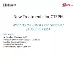 New Treatments for CTEPH