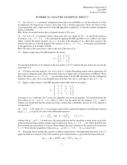 Mathematical Tripos Part II Lent  Professor A