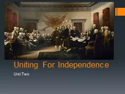 Uniting For Independence